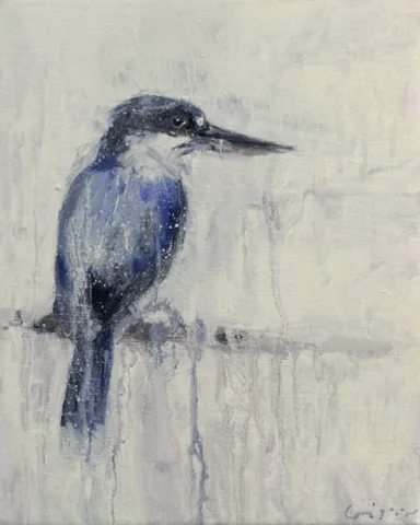 Jacques Grégoire — Three Australian Kingfishers