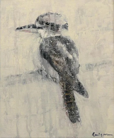 Jacques Grégoire — Three Australian Kingfishers