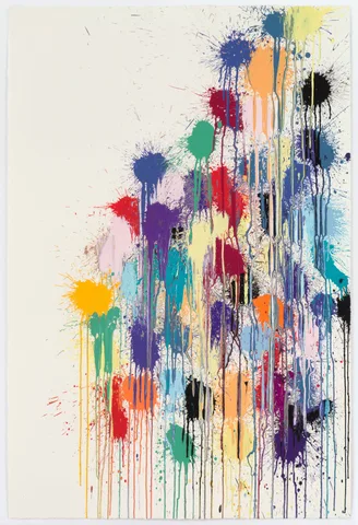 Ian Davenport — Colour Splat Slide (white)