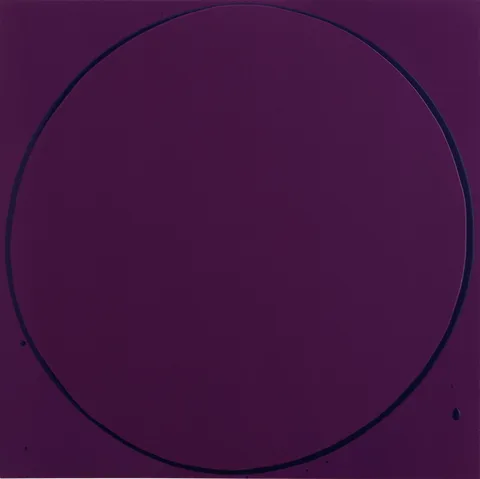 Ian Davenport — Untitled Circle Painting: Violet / Purple / Violet