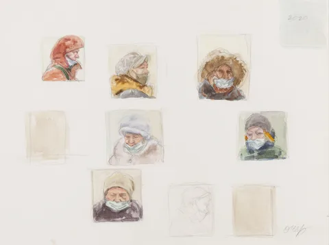 Olga Chernysheva — People in masks, (worn them just as an external formality)