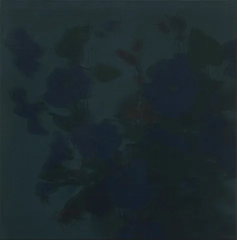 David Haines — Composition (Mallow Flowers and Roses)