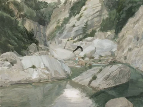Pere Llobera — Mark in the river