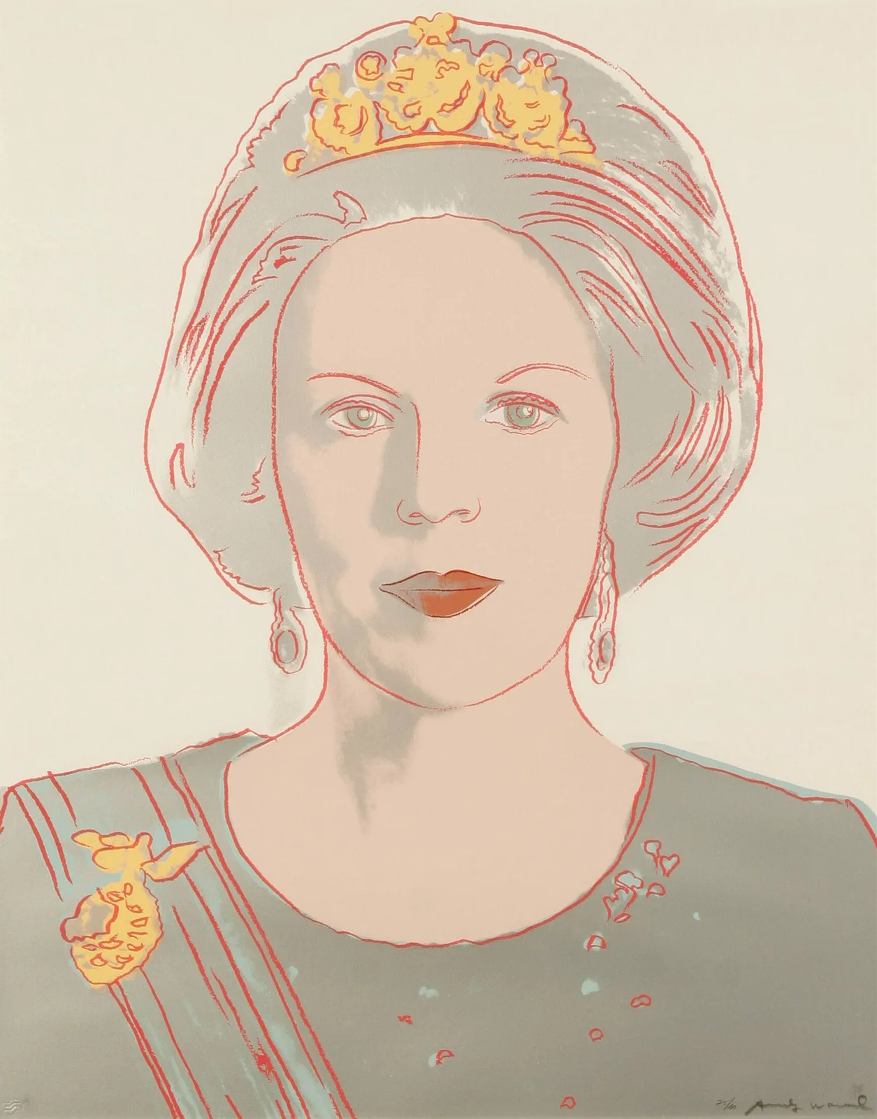 Andy Warhol — Queen Beatrix of the Netherlands