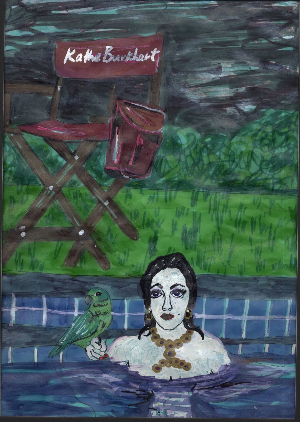 Kathe Burkhart — Kathe Burkhart (after Helmut Newton)