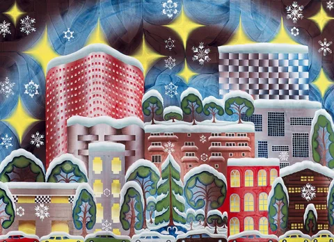 Gijs Frieling — City in the bright night