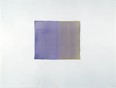 Callum Innes — Blue Violet / Naples Yellow